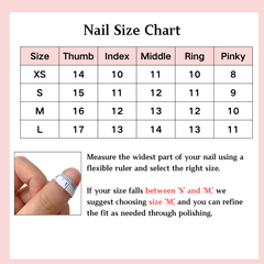 HM1 Handmade Press On Nails